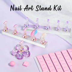 Makartt portauñas aurora, mantiene uñas postizas a la vista para practicar.