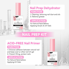 Makartt primer uñas libre de HEMA, frasco visible para uso profesional