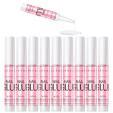 Makartt super strong nail glue bottle closeup showing fast-drying bonding action.