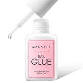Makartt super strong nail glue bottle close-up highlights durable bonding for nails