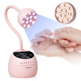 Makartt UV LED Nail Lamp with gooseneck for cordless precision in spot curing.