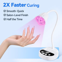 Makartt UV Nail Lamp auto-sensor for hands-in use during manicures.