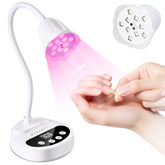 Makartt UV Nail Lamp gooseneck delivers even light for quick gel curing at home.