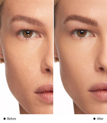 A user applies MAKE Beauty Infinite Hold Brow Gel for natural definition.