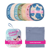MakeUp Eraser Coastal Cowgirl 7ct set demonstrates water-only makeup removal.