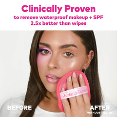 MakeUp Eraser Original set close-up of soft fibers—gentle, water-activated cleansing for all skin types.
