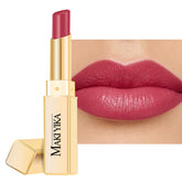 MAKI YIKA Moisture Berry Red Lipstick close-up shows hydrating shine for dry lips