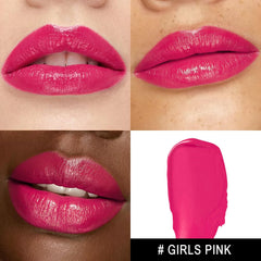 MAKI YIKA lipstick application swirls providing smooth color with lasting moisture.