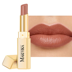 MAKI YIKA Moisture Nude Lipstick applies smoothly for hydrated lips.
