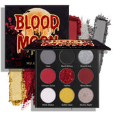 MAKI YIKA paleta de 9 sombras para looks intensos en negro y rojo