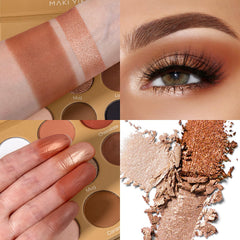 MAKI YIKA Sombras mate y metalizadas para transiciones suaves en la mirada
