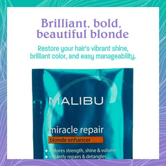 Malibu C Miracle Repair Blonde: aplicar 3-5 minutos para cabello suave y nutrido