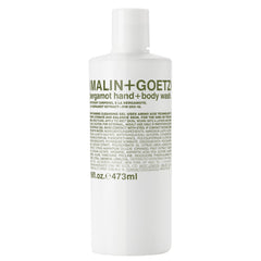 MALIN+GOETZ bergamot hand body wash bottle ready for a refreshing cleanse