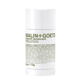 Desodorante MALIN+GOETZ Bergamot en botella, aroma cítrico y protección diaria.