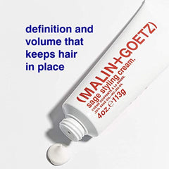 Aplicación en cabello húmedo con MALIN+GOETZ Sage Styling Cream para suavidad.