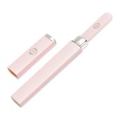 Malva Belle crystal nail file close-up with pastel pink finish for precise shaping.