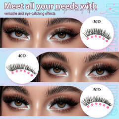 Mamzy Luxe Lash Bond and Seal ensure secure wear.