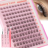 Mamzy Luxe natural lash clusters 8-14mm for effortless daily glam