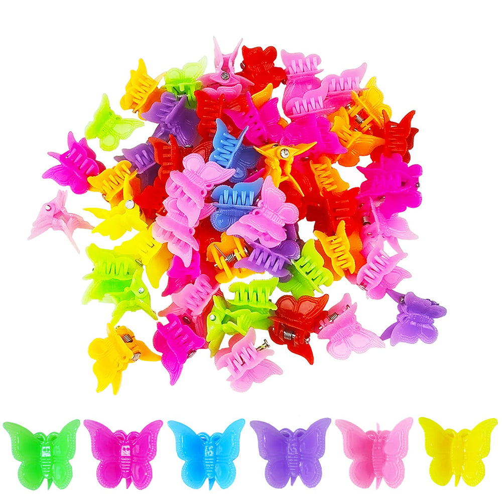 Mandalahuang Mariposa Clip: paquete de 100 piezas pastel arcoíris para peinados fáciles