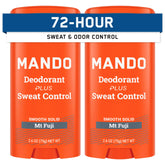 Mando Mt Fuji pack of two antiperspirant sticks for all-day odor control.