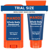 Mando crema invisible mini-tubo para control de olor diario.