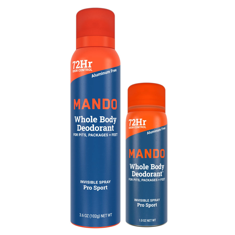 Desodorante Mando en spray invisible de 3.6 oz para uso diario