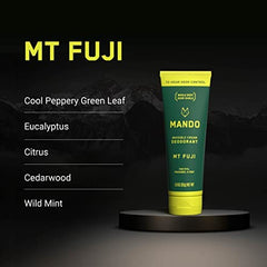 Mando invisible-cream dispense close-up showing easy, mess-free application
