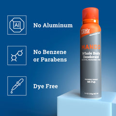 Mando invisible spray application shown for easy daily use.
