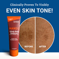 Mando graphic illustrating 72-hour odor control.
