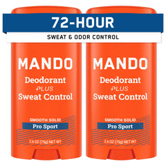 Mando Pro Sport antiperspirant stick front view for all-day odor protection.