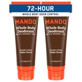 Mando Whole Body Deodorant invisible cream for men with 72-hour odor control
