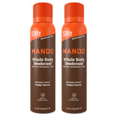 Mando Cedar Grove bottle shows all-day freshness.