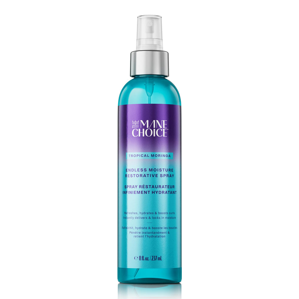 The Mane Choice atomizador hidratante para rizos, mejora definición y brillo.