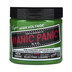 MANIC PANIC Electric Lizard open tub shows neon green dye for bold DIY color.