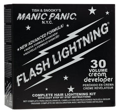 MANIC PANIC Flash Lightning Bleach Powder ready to lift up to five levels.