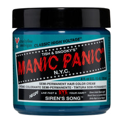 MANIC PANIC Siren's Song neon blue-green hair color in a jar for vibrant, long-lasting results