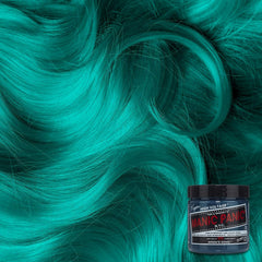 MANIC PANIC Siren's Song on pre-lightened hair for high-intensity neon result