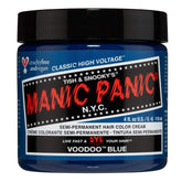 MANIC PANIC Voodoo Blue bottle ready for bold DIY color application.