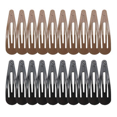 Horquillas de metal antideslizantes Manipepe, negro; sujetan el cabello con firmeza