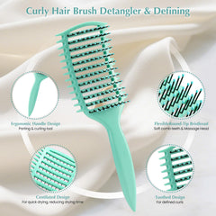 Manrator Curl Defining Brush showing strategic bristles for snag-free styling.
