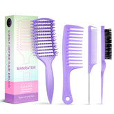 Manrator Curl Defining Brush with vented design promotes faster drying