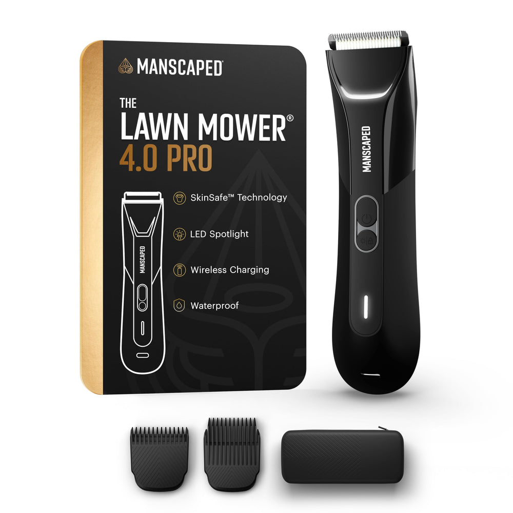 MANSCAPED Lawn Mower 4.0 PRO with travel lock keeps grooming secure on the go