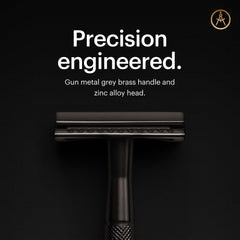 MANSCAPED The Plow 2.0 single blade razor ready for precise shave.