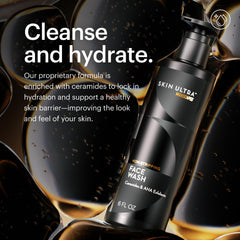 MANSCAPED Skin Ultra Face Wash: textura ligera con ceramidas para mantener la humedad.