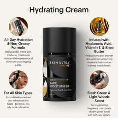 MANSCAPED Skin Ultra hialuronico rostro: ayuda a rellenar y suavizar la piel