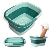 Mantello collapsible foot bath with foldable design for compact storage and portability