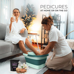 Mantello folding foot bath with easy-clean surface for quick maintenance