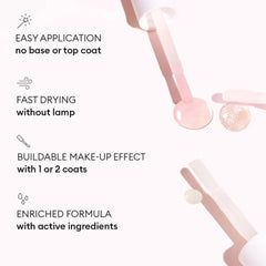 Applying a layer of Manucurist Active Bright for natural brightness