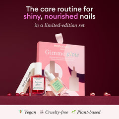 Manucurist Active Glow Raspberry swatches showing peachy pink mirror finish for natural radiance
