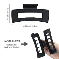 Maorulu clip de pelo negro con agarre firme para cabello grueso o rizado.